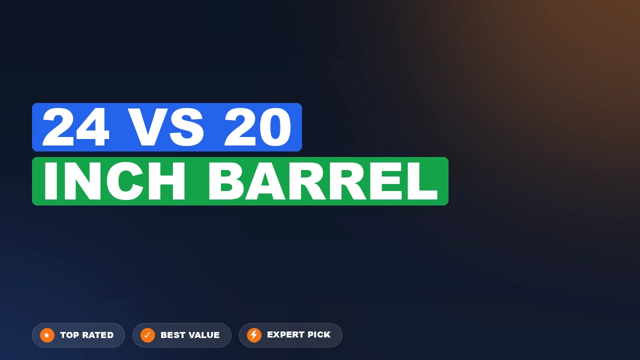 24 Inch Barrel vs 20 Inch Barrel side-by-side comparison