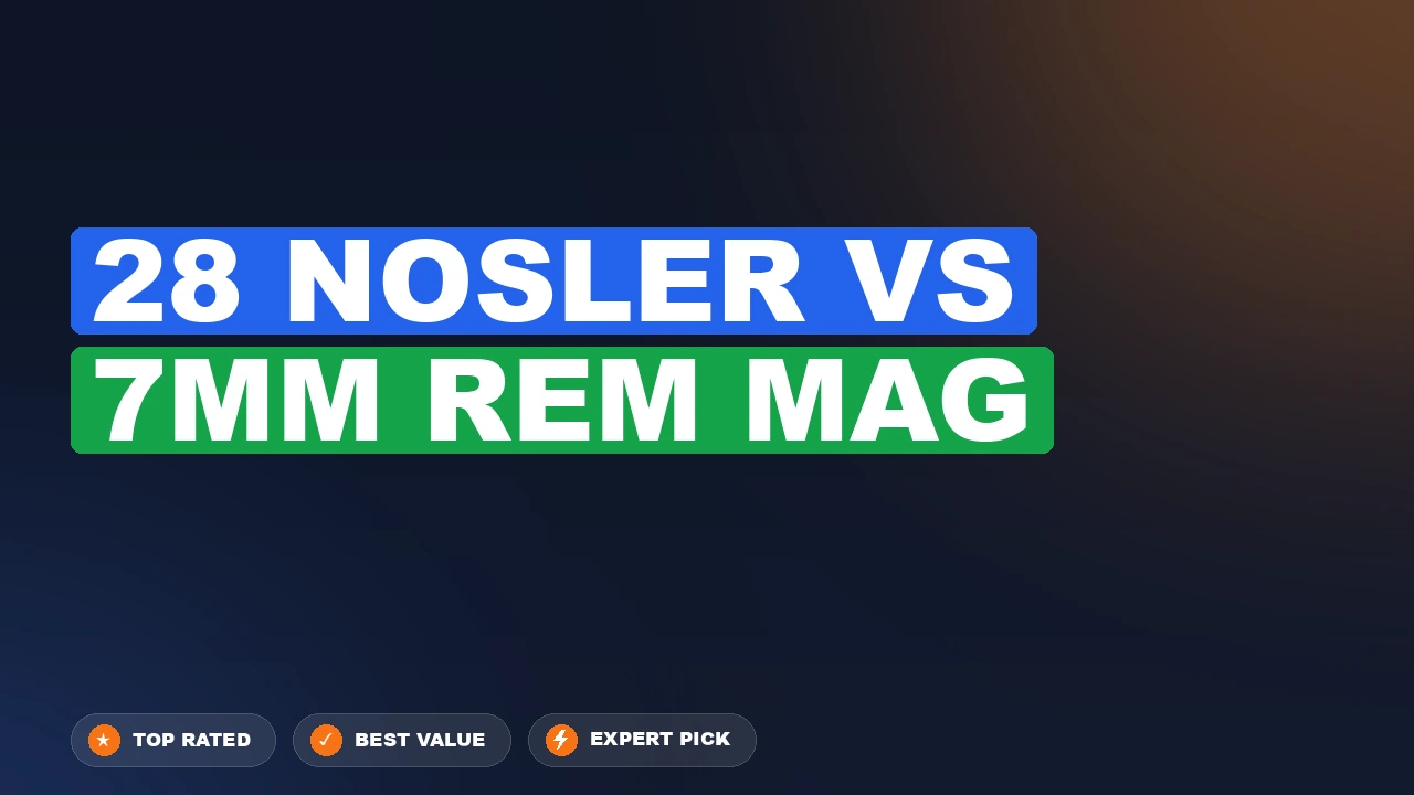 28 Nosler vs 7mm Rem Mag side-by-side comparison