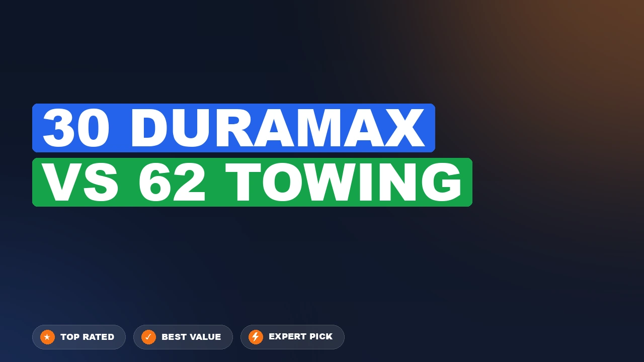 3.0L Duramax Turbo-Diesel LZ0 vs 6.2L EcoTec3 V8 L87 Towing side-by-side comparison