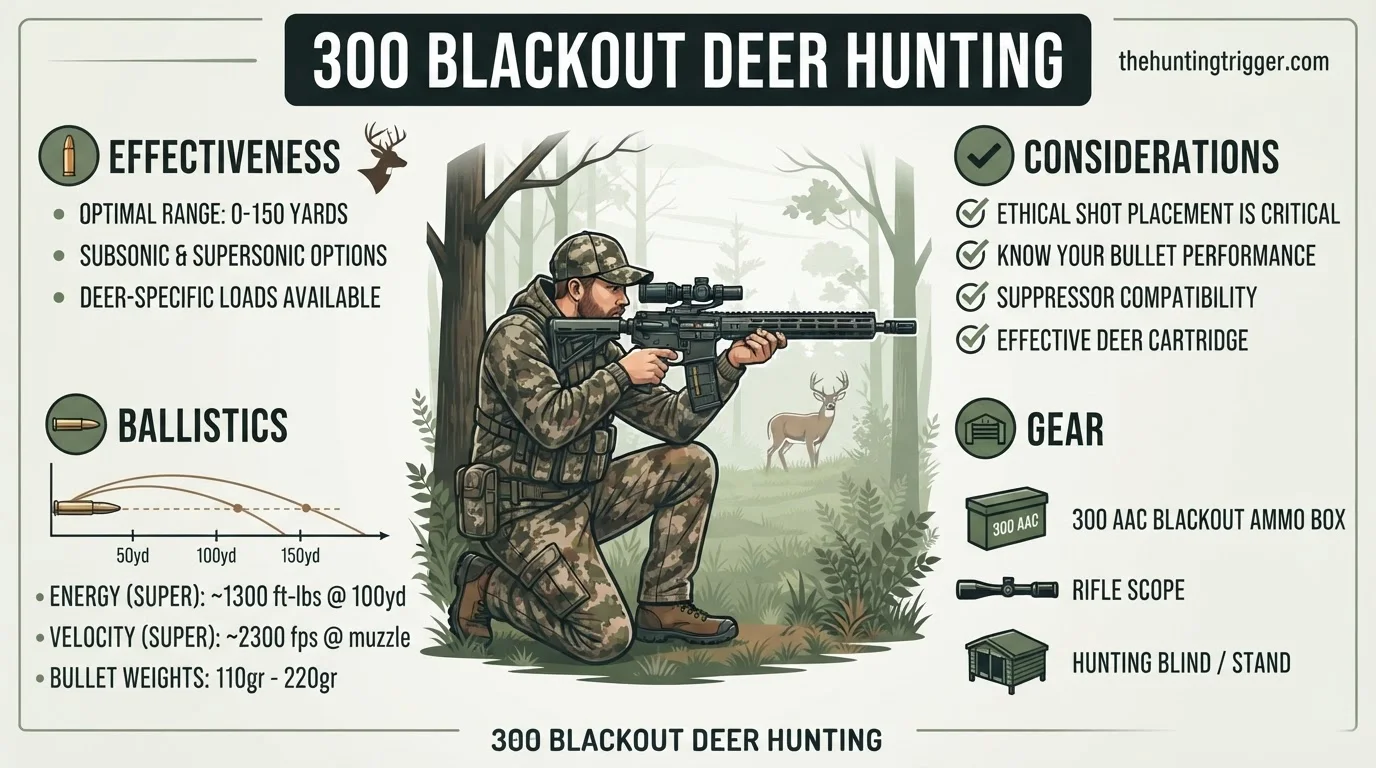 300 blackout deer hunting reference infographic