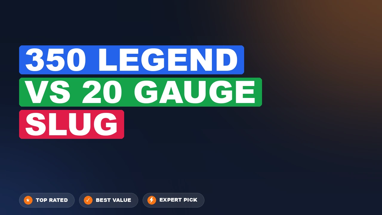 350 Legend vs 20 Gauge Slug side-by-side comparison