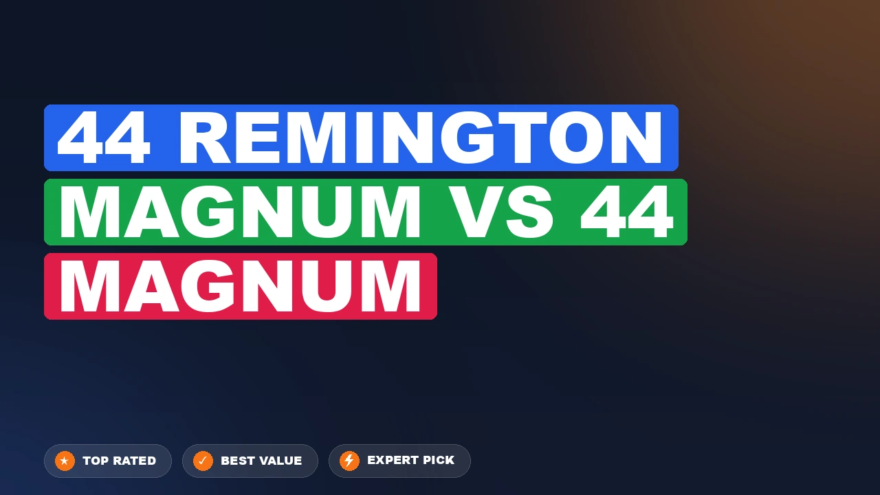 44 Remington Magnum vs 44 Magnum side-by-side comparison