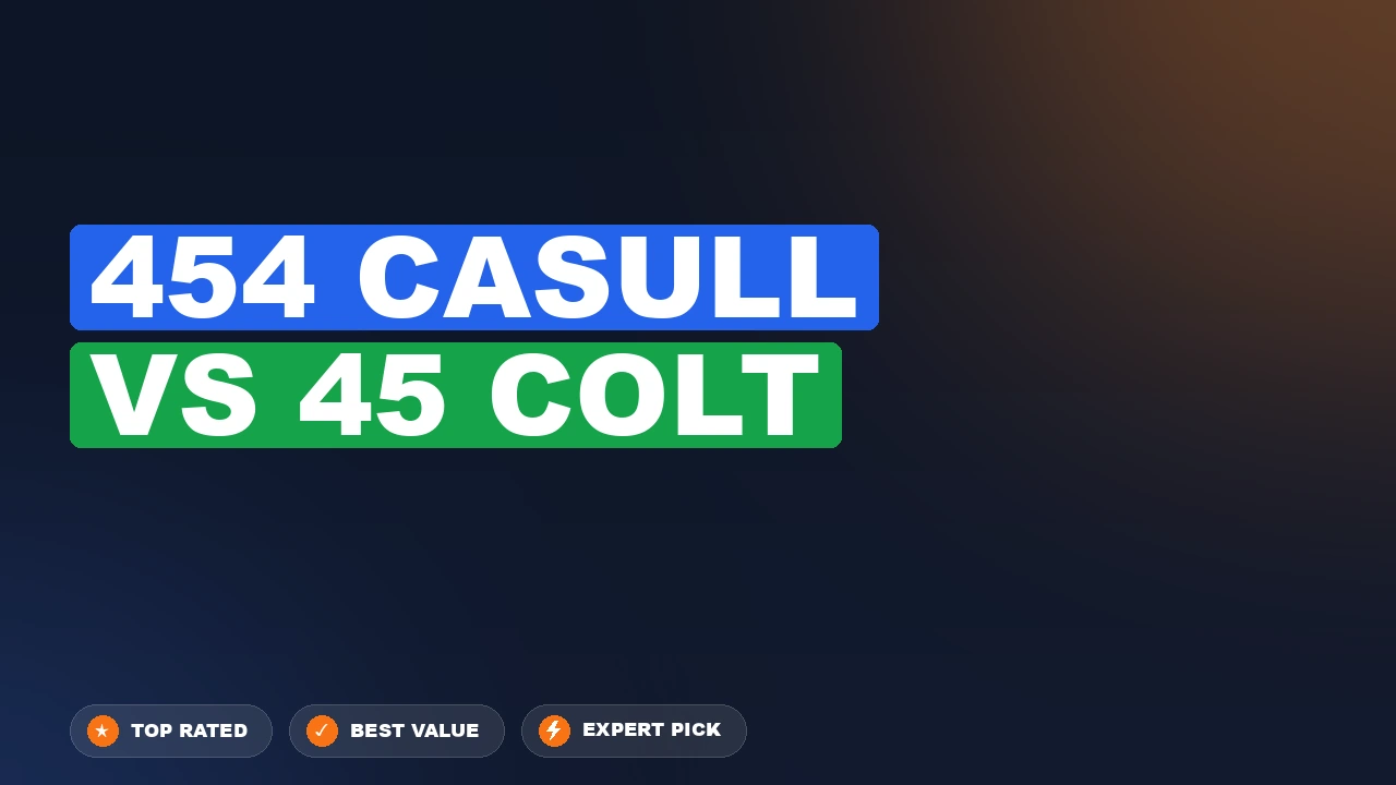 454 Casull vs 45 Colt side-by-side comparison
