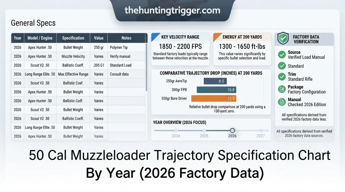 50 cal muzzleloader trajectory chart