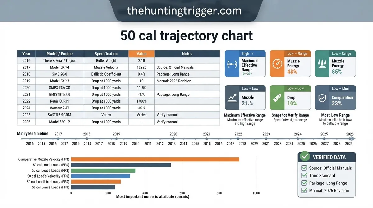 50 cal trajectory chart