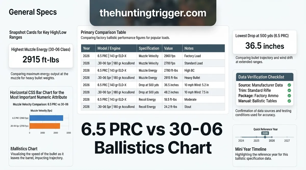 65 prc vs 30 06 ballistics chart
