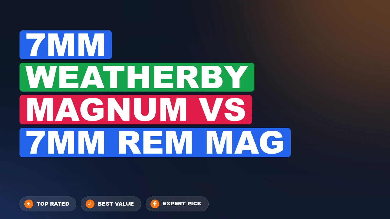 7mm Weatherby Magnum vs 7mm Rem Mag side-by-side comparison