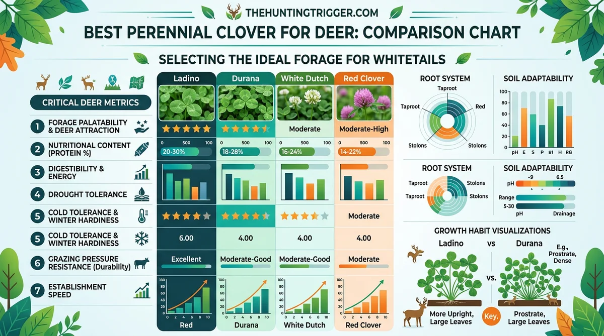 best perennial clover for deer data visualization chart