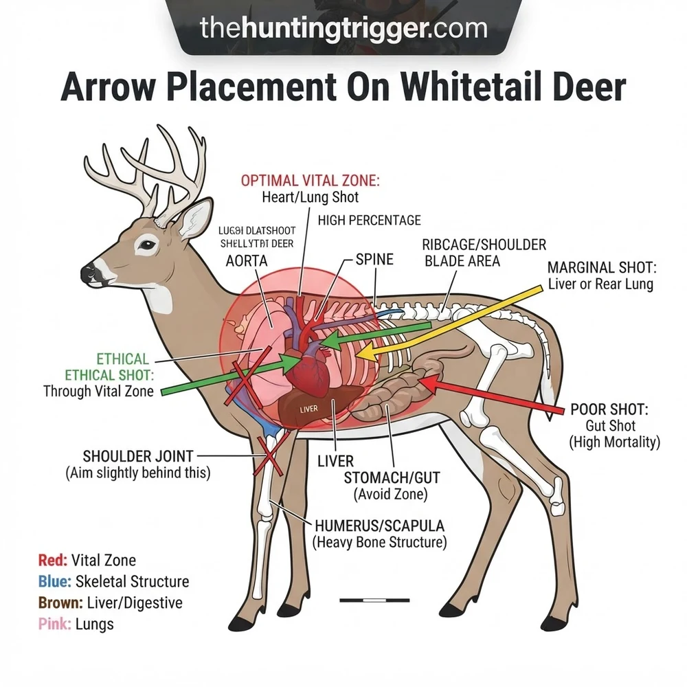 Whitetail Deer Anatomy Arrow Placement Diagram: Component Breakdown 2026