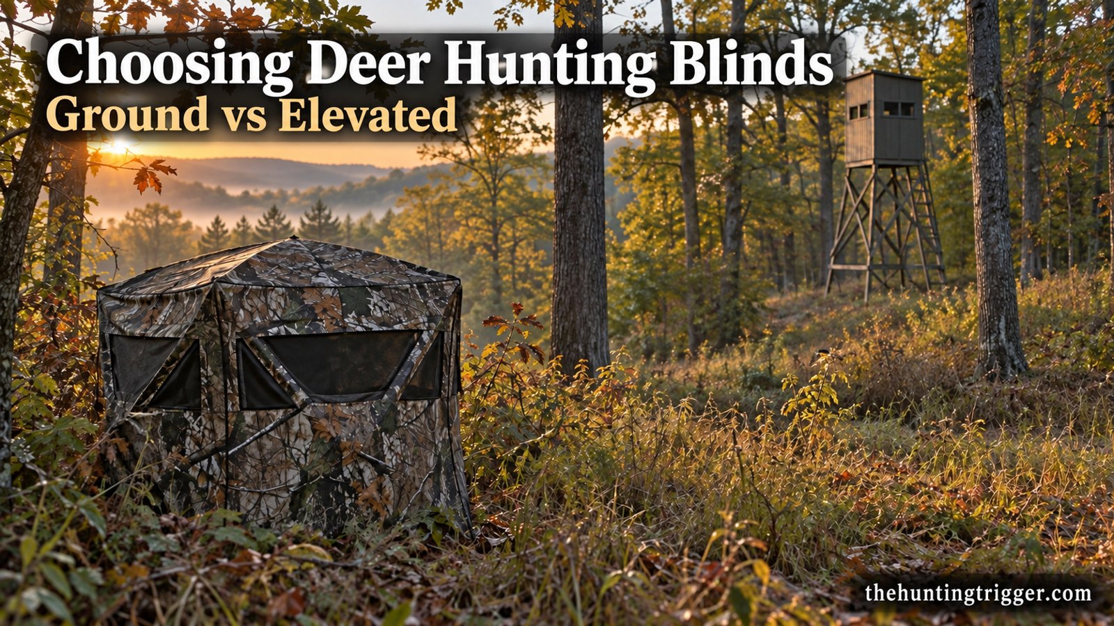 Choosing deer hunting blinds: ground versus elevated in woodland