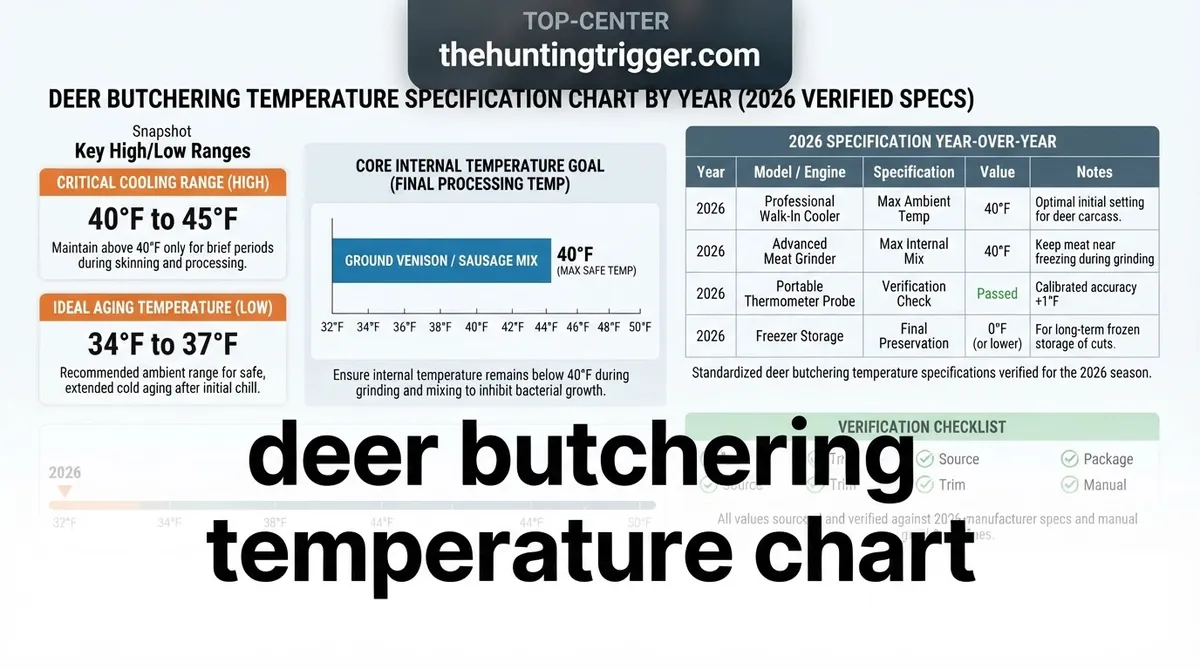 deer butchering temperature chart