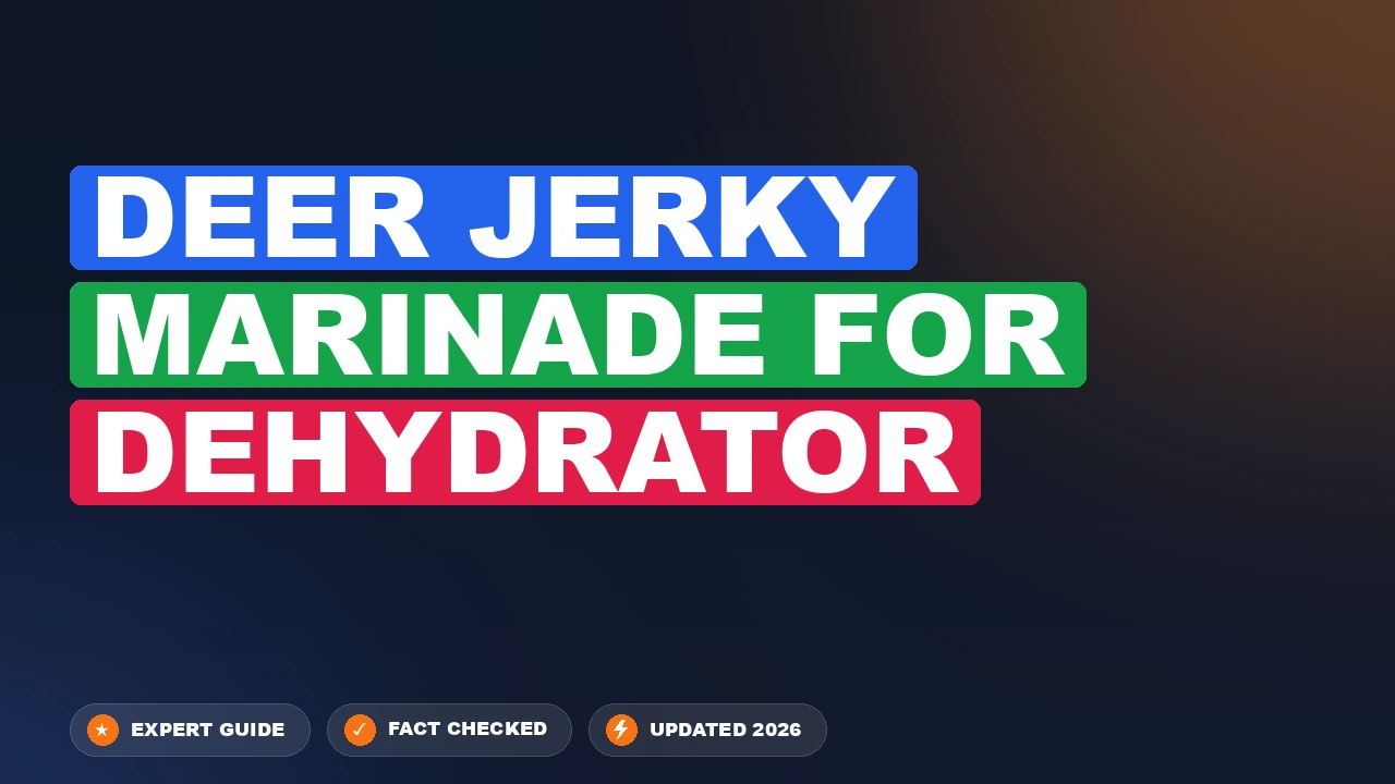 deer jerky marinade for dehydrator - delicious homemade recipe photo