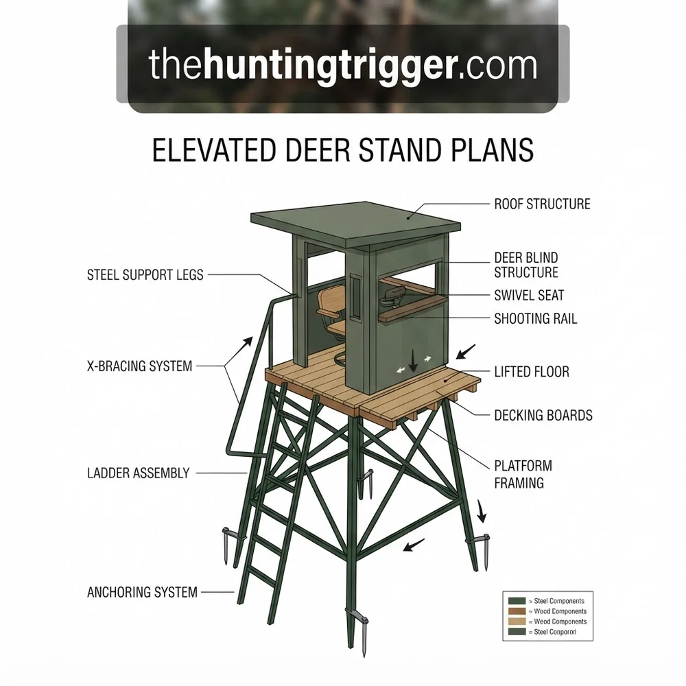 ProHunter X10 Elevated Deer Stand Plans Diagram: Assembly Guide 2026