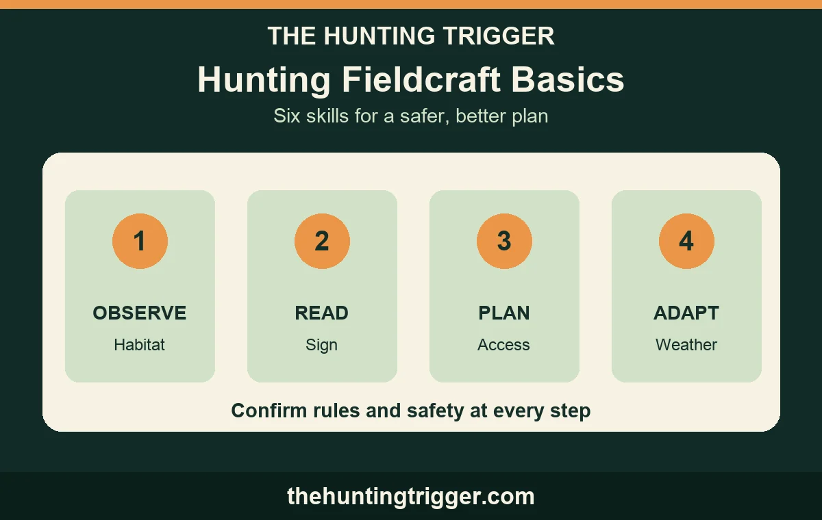 The Hunting Trigger hunting fieldcraft basics illustration