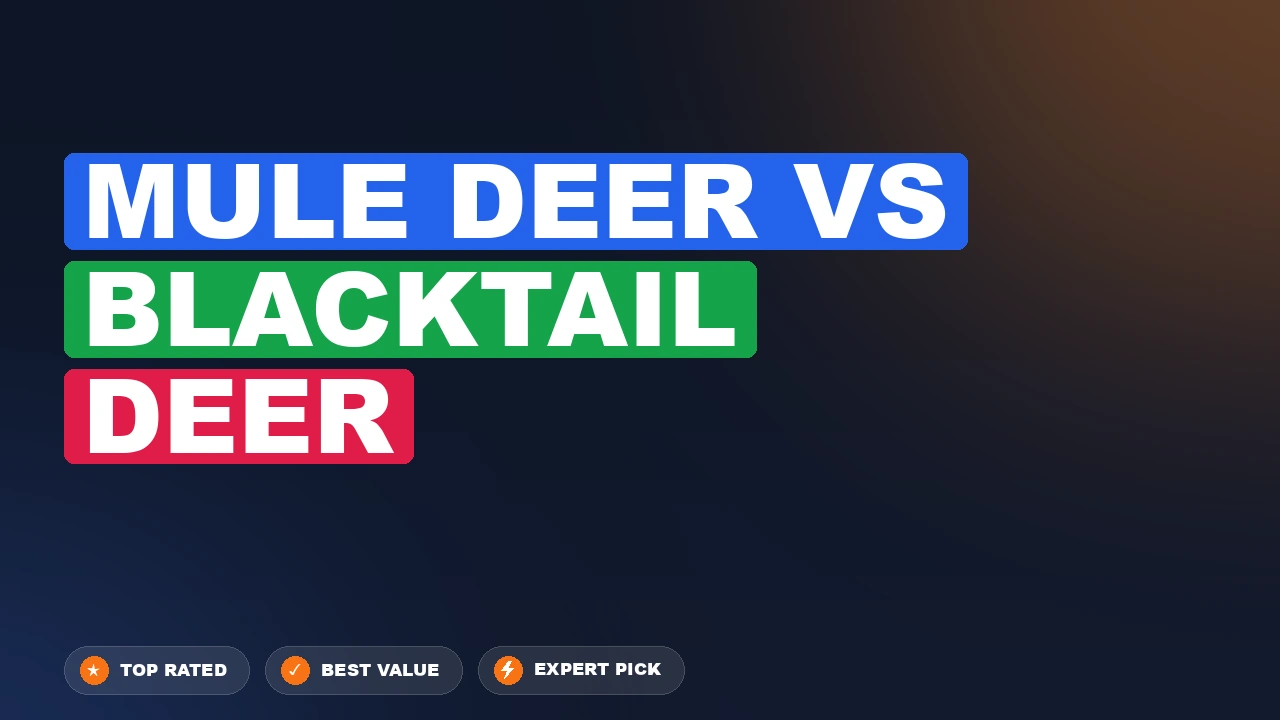 Mule Deer vs Blacktail Deer side-by-side comparison