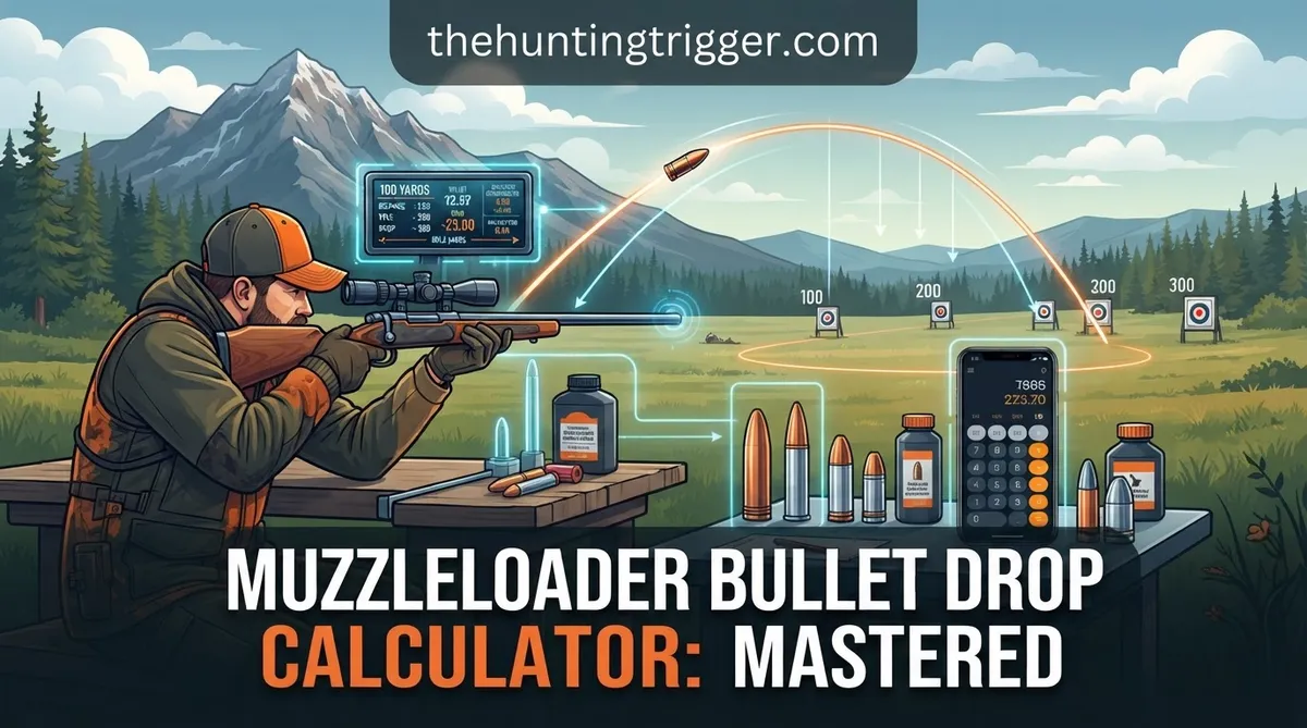 muzzleloader bullet drop calculator