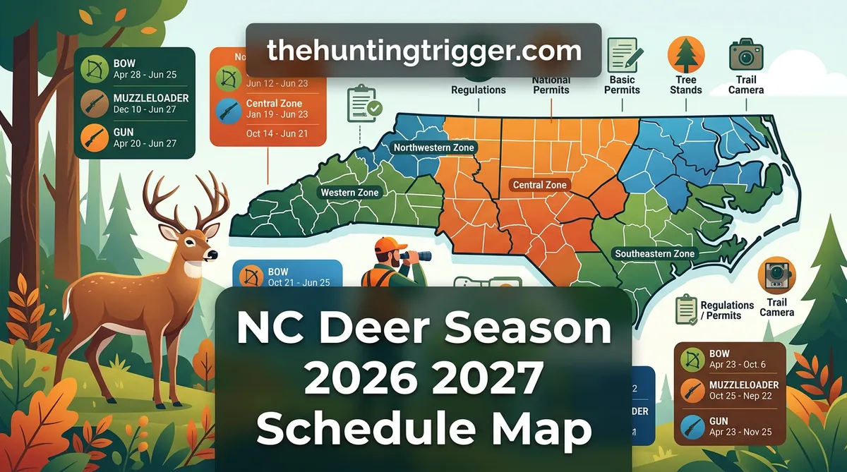 nc deer season 2026 2027 schedule map
