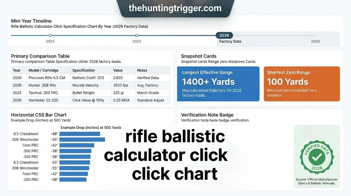rifle ballistic calculator click chart
