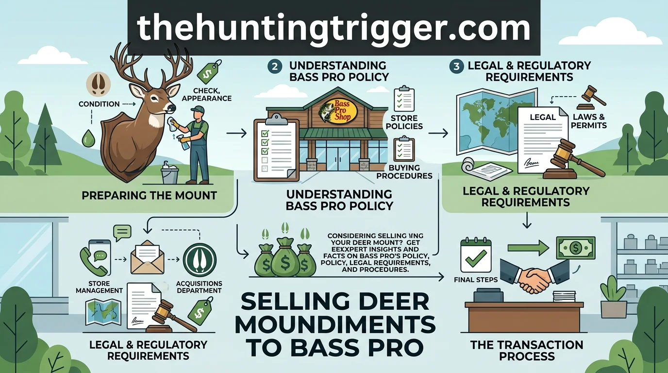 selling deer mounts to bass pro reference infographic