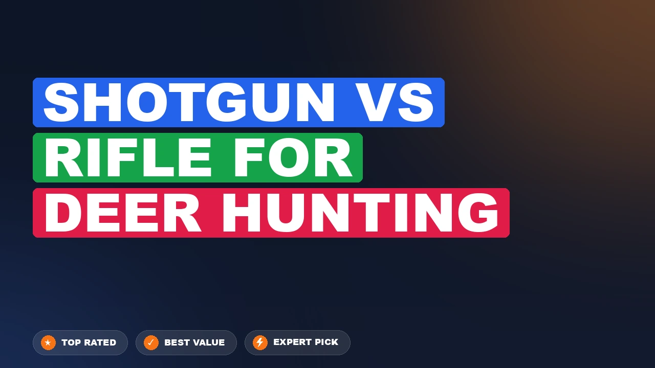Shotgun vs Rifle for Deer Hunting side-by-side comparison